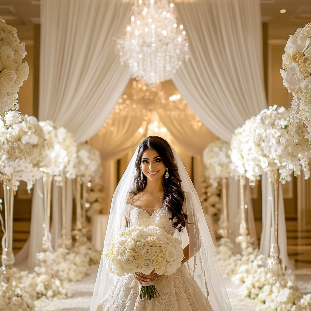 Persian bride close up photograph